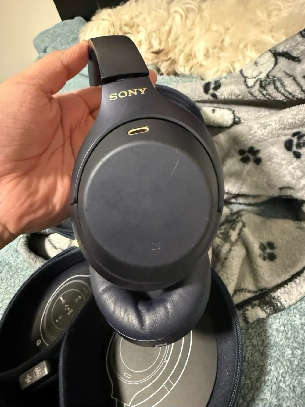 Sony Over-Ear Headphones in Dark Blue